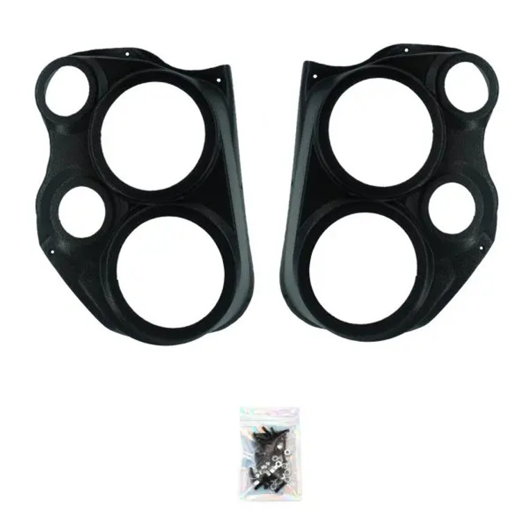 Dual 6.5″ and Dual 3.5″ Speaker Pods for the Front Door of a 10-13 Chevrolet Silverado-GMC Sierra Lower Handle