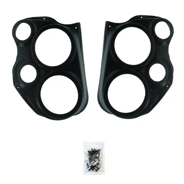 Custom Speaker Pods Dual 6.5″ and Dual 3.5″ Speaker Pods for the Front Door of a 10-13 Chevrolet Silverado-GMC Sierra Lower Handle