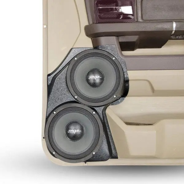Custom Speaker Pods Dual 8″ Speaker Pods for the Front Door of a 09-18 Dodge Ram-Dodge Ram