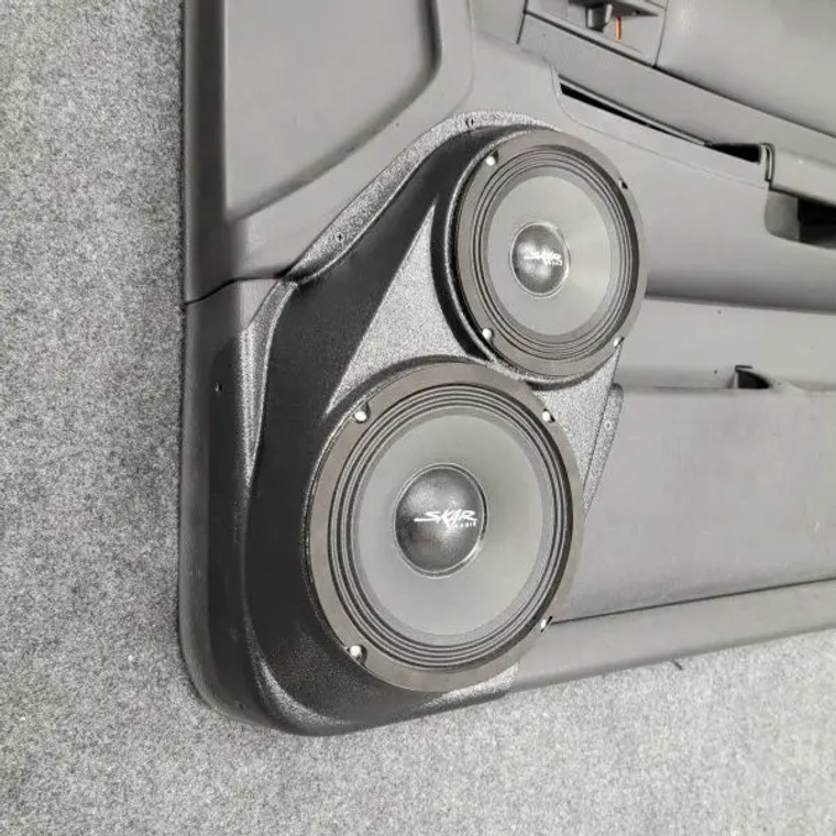Single 8″ and Single 6.5″ Speaker Pods for the Front Door of a 01-03 Dodge Durango