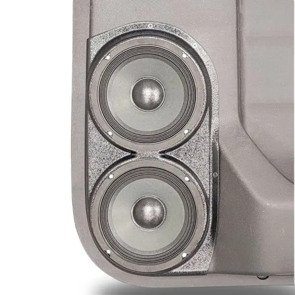 Custom Speaker Pods Dual 6.5″ Speaker Pods for the Rear Door of a 19-23 Chevrolet Silverado-GMC Sierra Crew Cab