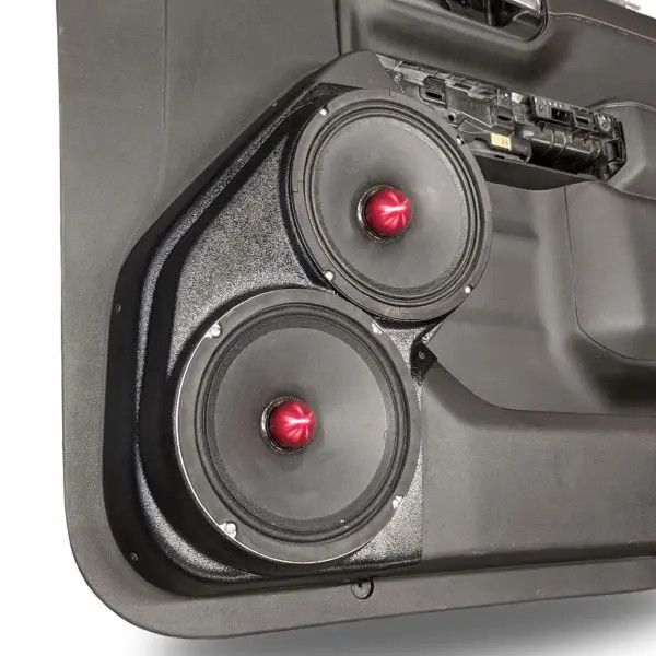 Dual 8″ Speaker Pods for the Front Door of a 19-23 Chevrolet Silverado-GMC Sierra
