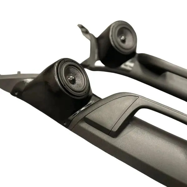 Custom Speaker Pods Single 3.5″ Speaker Pods for the A-Pillar of a 19-23 Dodge Ram 1500