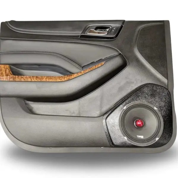 Custom Speaker Pods Single 8″ Speaker Pods for the Front Door of a 15-20 GM Full Size SUV