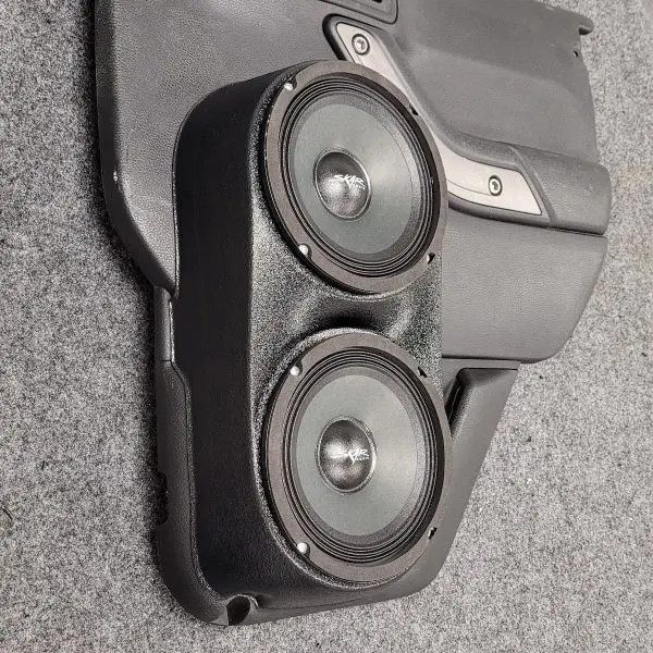 Custom Speaker Pods Flangeless Dual 6.5″ Speaker Pods for the Rear Door of a 11-17 Jeep Wrangler 4 Door