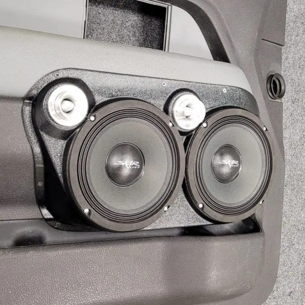Dual 8″ and Dual Tweeter Speaker Pods for the Front Door of a 09-14 Ford F-150