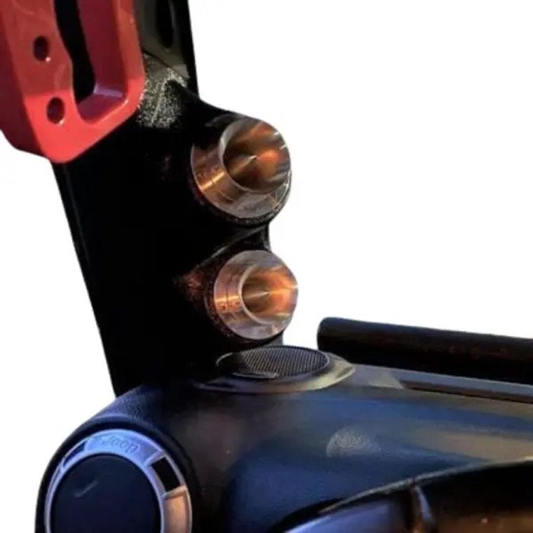 Dual Tweeter Speaker Pods for the A-Pillar of a 07-17 Jeep Wrangler-Jeep Wrangler