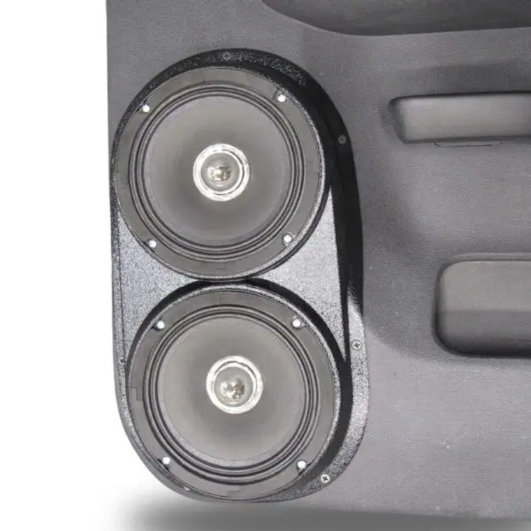 Dual 6.5″ Speaker Pods for the Rear Door of a 07-13 GM Full Size Pickup Crew Cab