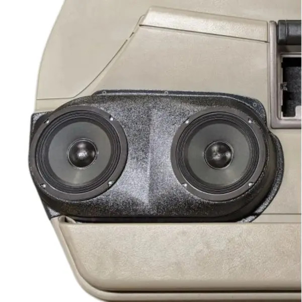 Custom Speaker Pods Dual 6.5″ Speaker Pods for the Front Door of a 03-07 Hummer H2 SUV
