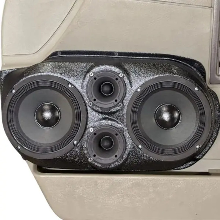 Dual 6.5″ and Dual 3.5″ Speaker Pods for the Front Door of a 03-07 Hummer H2 SUV