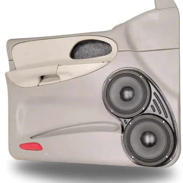 Custom Speaker Pods Dual 8″ Speaker Pods for the Front Door of a 02-09 Chevrolet Trailblazer SUV