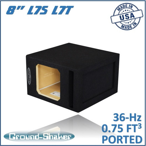 Ground Shaker GS-KKP18B Black 8" Single Ported Solo-Baric Subwoofer Box