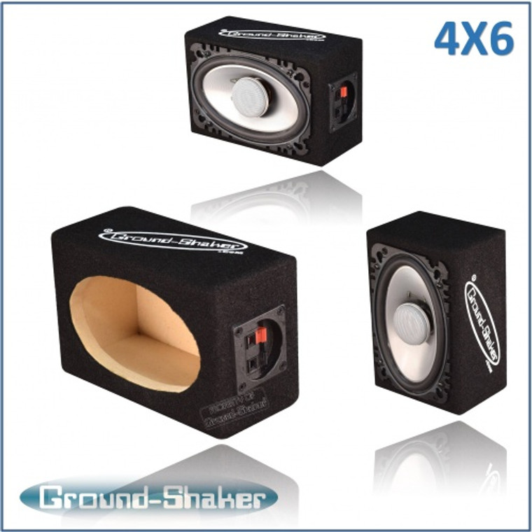 black 4x6" single speaker box