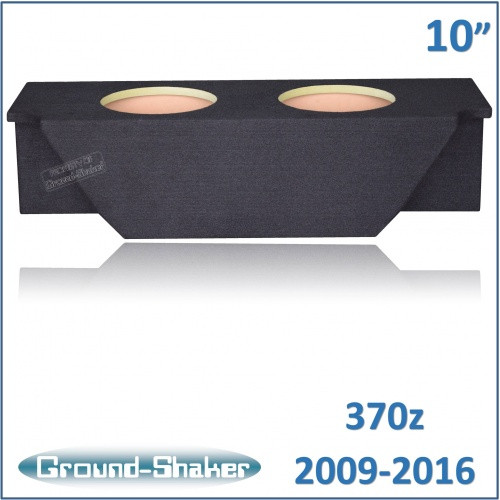 Nissan 370Z Coupe 2009-2016 Black 10" Dual Sealed Subwoofer Box