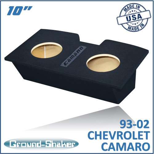 93-02 Chevy Camaro Black 10" Dual Sealed Subwoofer Box