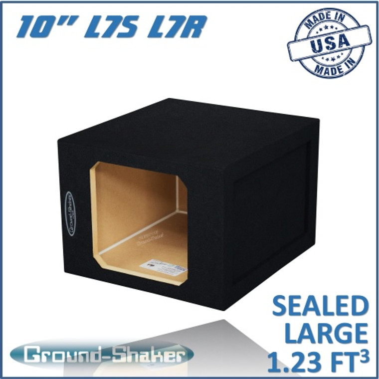 black 10" single sealed large solo-baric sub box