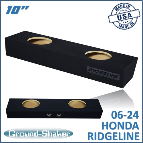 06-24 Honda Ridgeline Black 10" Dual Sealed Subwoofer Box
