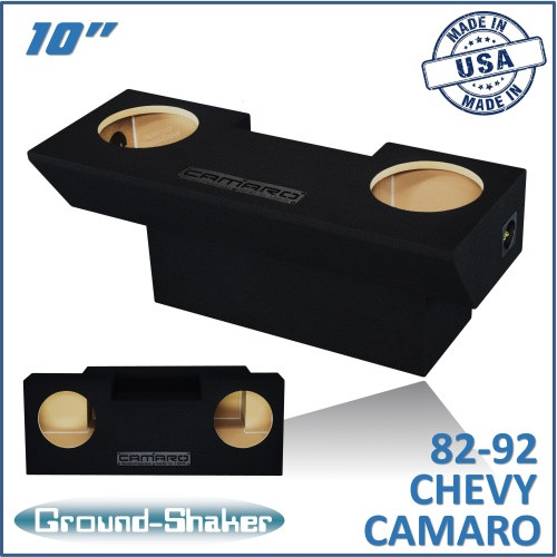 82-92 Chevy Camaro Black 10" Dual Sealed Subwoofer Box