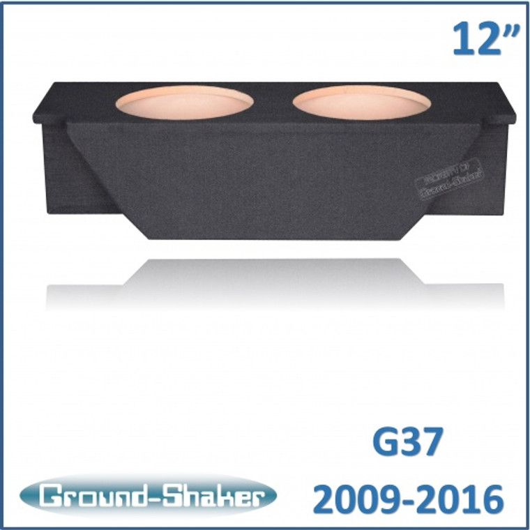 black 12" dual sealed sub box, fits infiniti g37 coupe 2009-2016 black 12" dual sealed sub box, fits infiniti g37 coupe 2009-2016