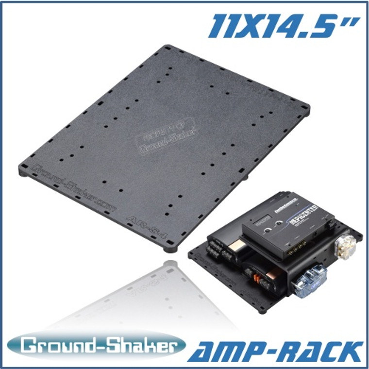 black 11” x 14.5” amp-rack