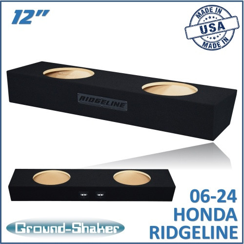 06-24 Honda Ridgeline Black 12" Dual Sealed Subwoofer Box