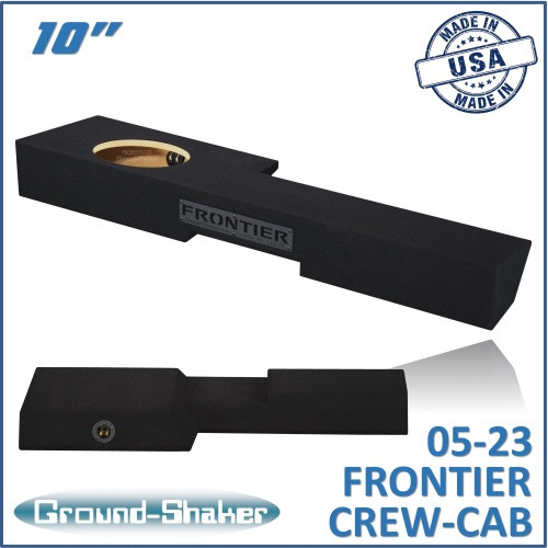 05-23 Nissan Frontier Crew-Cab Black 10" Single Sealed Subwoofer Box