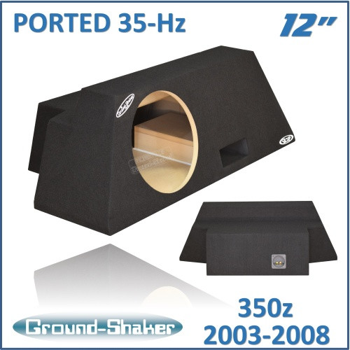 Nissan 350Z Coupe 2003-2008 Black 12" Single Ported Subwoofer Box