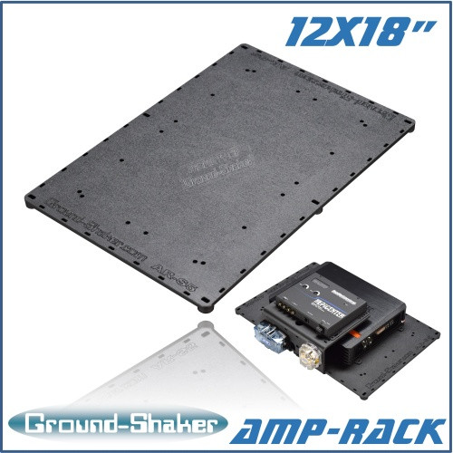 Ground Shaker black 12” x 18” amp-rack