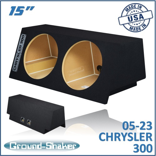 05-23 Chrysler 300 Black 15" Dual Sealed Subwoofer Box
