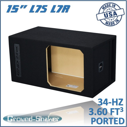 Ground Shaker GS-KKPXL115B Black 15" Large Single Ported Solo-Baric Subwoofer Box