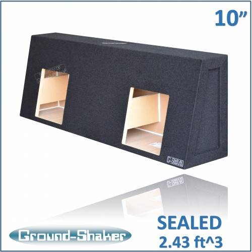 Regular Cab Trucks Black 10" Dual Sealed Subwoofer Box