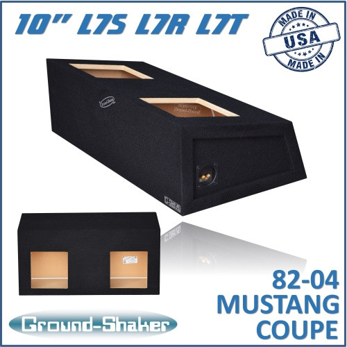 82-04 Ford Mustang Coupe Black 10" Dual Sealed Solobaric Subwoofer Box