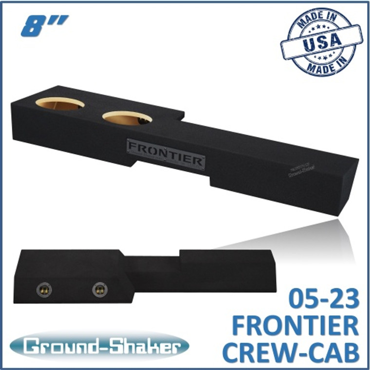 black 8" dual sealed sub box, fits 05-23 nissan frontier crew-cab black 8" dual sealed sub box, fits 05-23 nissan frontier crew-cab