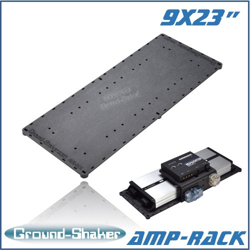 Ground Shaker black 9” x 23” abs amp-rack