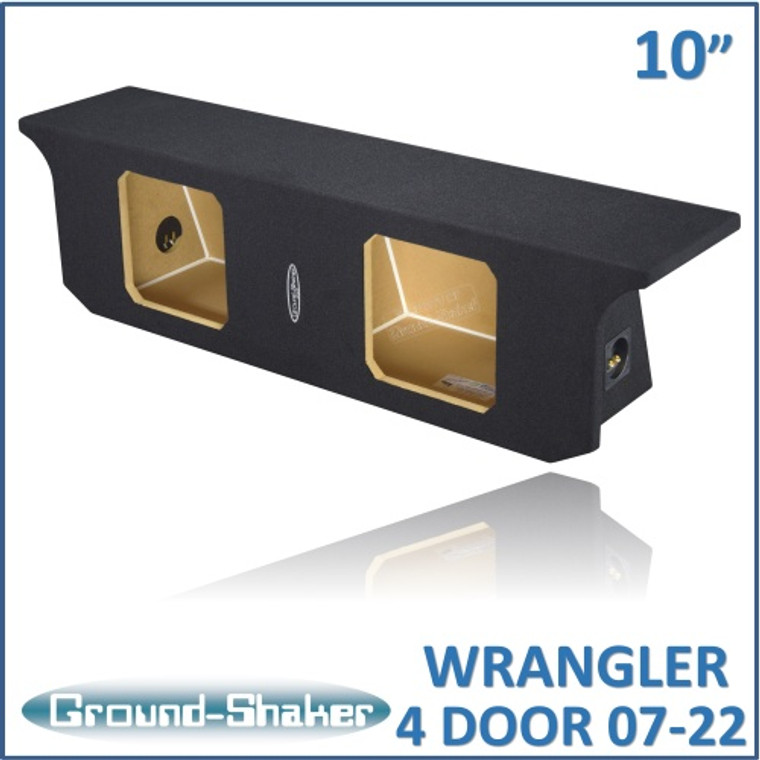 black 10" dual sealed solobaric sub box, fits 07-22 jeep wrangler 4-door black 10" dual sealed solobaric sub box, fits 07-22 jeep wrangler 4-door