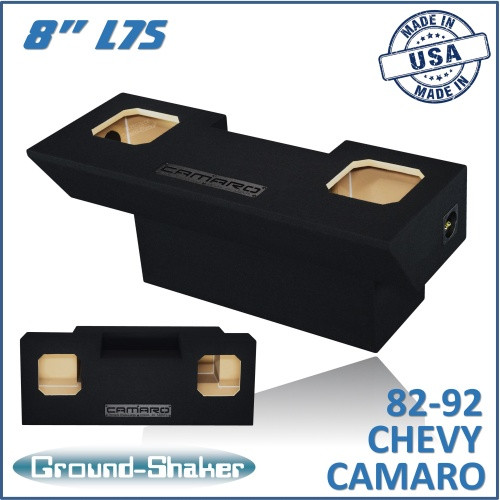 82-92 Chevy Camaro Black 8" Dual Sealed Solobaric Subwoofer Box