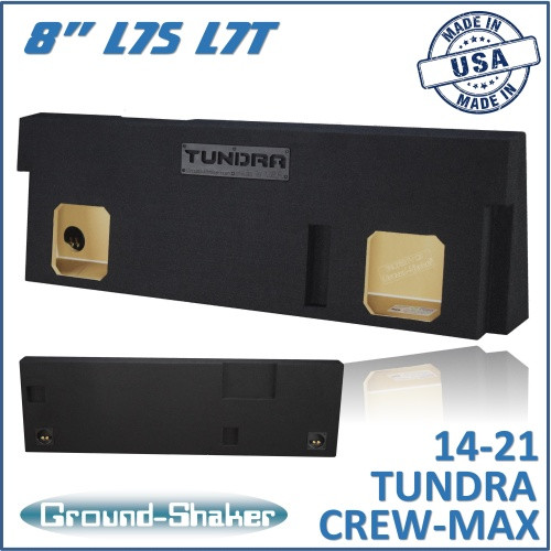14-21 Toyota Tundra Crew-Max Black 8" Dual Sealed Solobaric Subwoofer Box