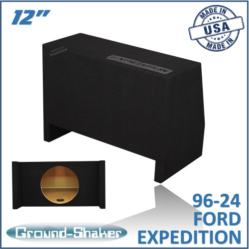 96-24 Ford Expedition (w/3rd Row Seat) Black 12" Single Sealed Subwoofer Box