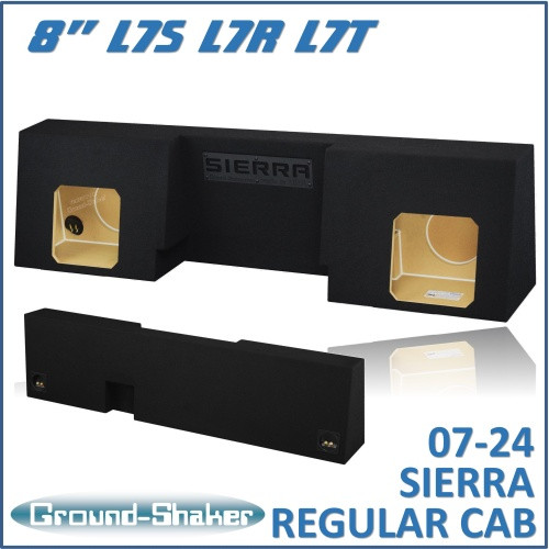 07-24 GMC Sierra Regular-Cab Black 8" Dual Sealed Solo-Baric Subwoofer Box