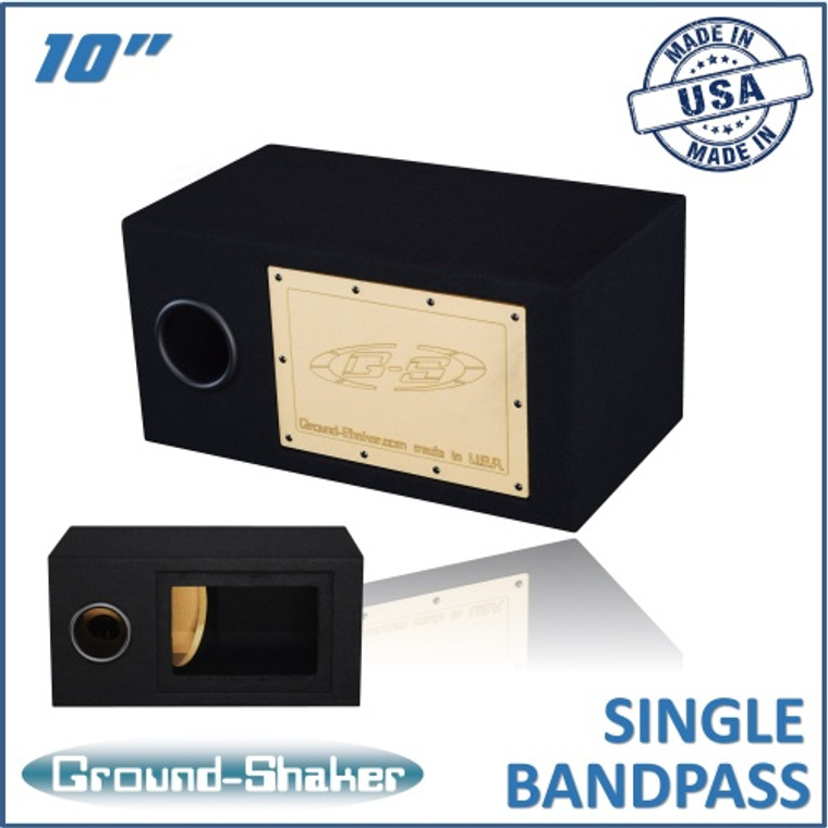 black 10" single bandpass sub box black 10" single bandpass sub box