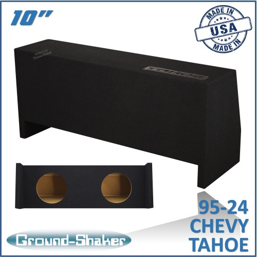 95-24 Chevy Tahoe (w/3rd Row Seat) Black 10" Dual Sealed Subwoofer Box