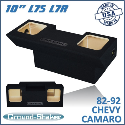 82-92 Chevy Camaro Black 10" Dual Sealed Solobaric Subwoofer Box