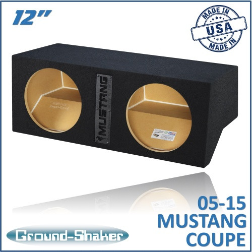 05-15 Ford Mustang Coupe Black 12" Dual Sealed Subwoofer Box