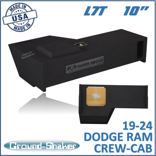 19-24 Dodge Ram 1500 Crew-Cab Black 10" Single Ported Solobaric Subwoofer Box