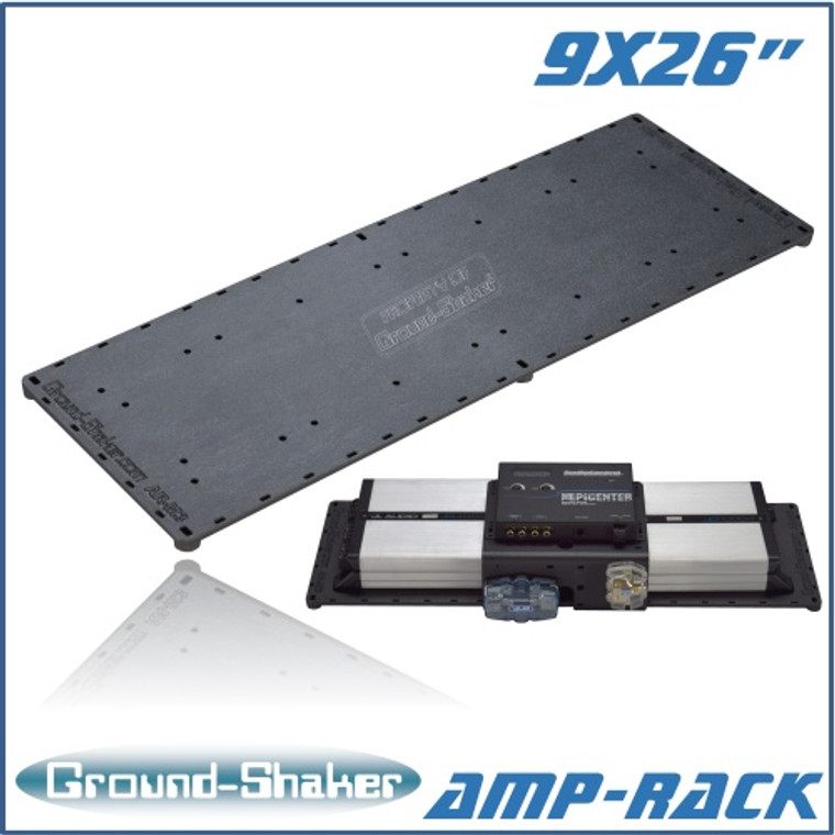 black 9”x 26” amp-rack
