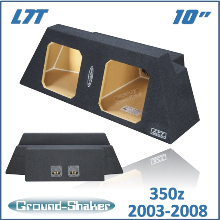 black 10" l7t dual sealed sub box, fits nissan 350z coupe 2003-2008 black 10" l7t dual sealed sub box, fits nissan 350z coupe 2003-2008