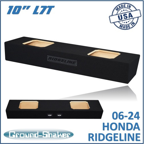 06-24 Honda Ridgeline Black 10" Dual Sealed L7t Subwoofer Box