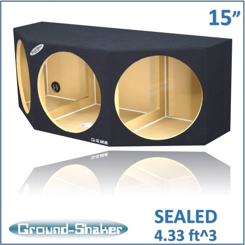 Ground Shaker GS-CP315B Black 15" Triple Sealed Subwoofer Box