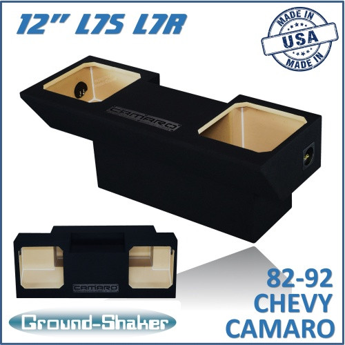 82-92 Chevy Camaro Black 12" Dual Sealed Solobaric Subwoofer Box