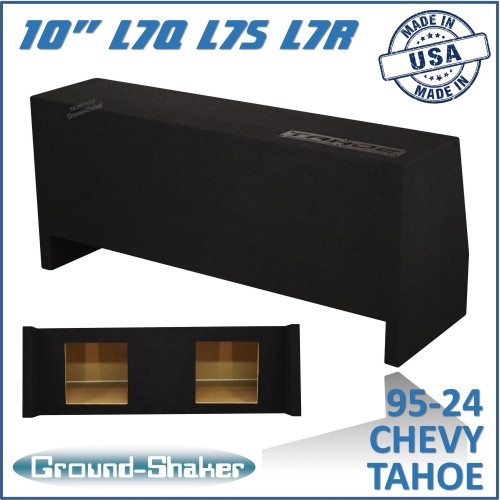 95-24 Chevy Tahoe (w/3rd Row Seat) Black 10" Dual Sealed Solobaric Subwoofer Box